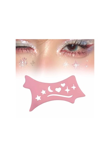 Suntek Lady Pink Için Eyeliner Stencil Çok Amaçlı Pembe