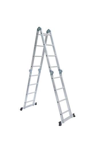 Beykon 16 Basamaklı 1.6 MM Kalınlık 4.70 M Çok Amaçlı Katlanır Merdiven - ELIT 44     