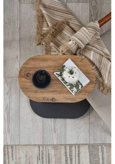 Arpelia Tekerlekli Etna Sehpa 50x30x57 Cm Antrasit