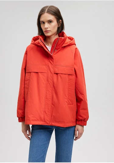 Mavi - Kapüşonlu Kırmızı Ceket 1110348-70461 Kırmızı