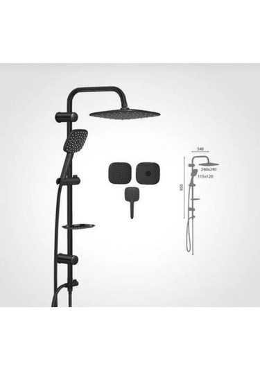 Lüx Siyah Robot Duş Yağmurlama 5 Yıl , Diğer