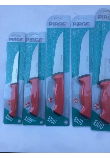 Pirge Duo Bıçak Seti Kırmızı