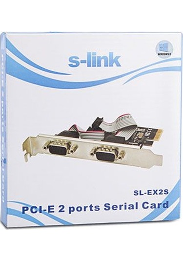 S-Lınk Sl-Ex2S Pcı Express=--Rs-232 2 Port Kart