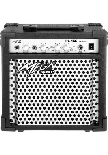 Mega Pl-15Ti 15 Wat Çift Girişli Elektro Gitar Amfisi