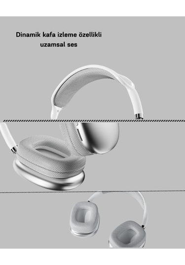P9 Pro Plus Kablosuz Kulaklık Üç Mikrofonlu, Uzamsal Ses Ve Hızlı Şarj Özellikli