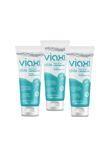 Viaxi Glide Su Bazlı Kayganlaştırıcı Jel 200 ML x 3 Adet