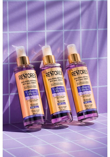 Restorex Dolgunlaştırıcı Sıvı Saç Kremi Kolajen & Biotin 200 Ml
