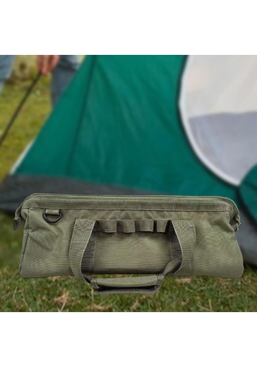 Homyl Çadır Kazıkları Saklama Çantası Taşınabilir Yeşil Yeşil