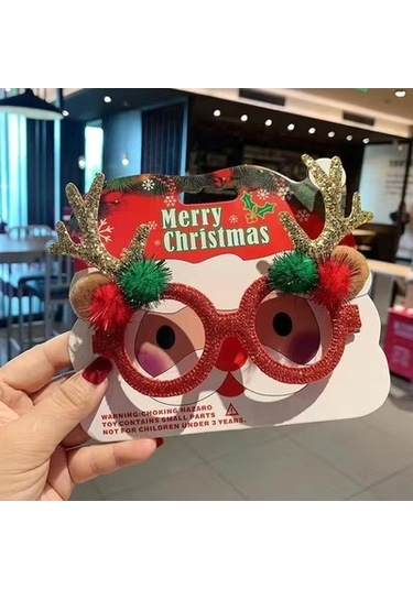 Lijinxu Magideal Yılbaşı Gözlük Yaratıcı Kardan Altın-boynuzlar