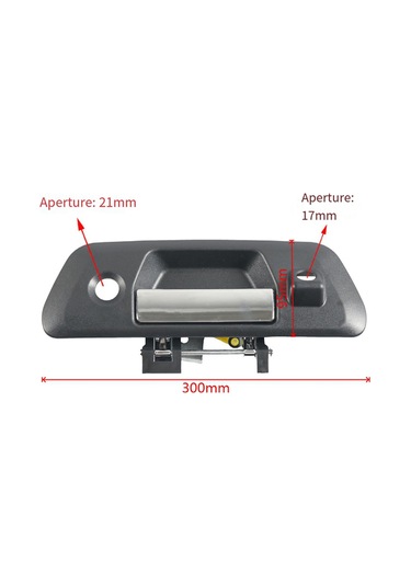 Kangfufeng Nissan Navara İçin Anahtar Deliği + Kamera İle Araba Bagaj Kapağı Kolu