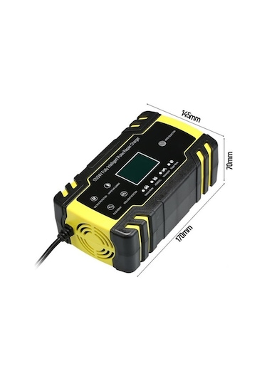 Didadodo Vislone 3 Kademeli Akıllı Akü Şarj Cihazı, Lcd Ekran