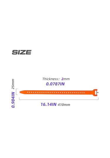 Rhınowalk Sk400 41cm Ayarlanabilir Tpu Ölçekli Askı Su Şişesi Bisiklet Ekipmanları Sabitleme Bandı - Siyah