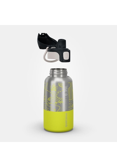 Quechua Çocuk Outdoor Paslanmaz Çelik Termos - 0,35 L - Sarı Sarı