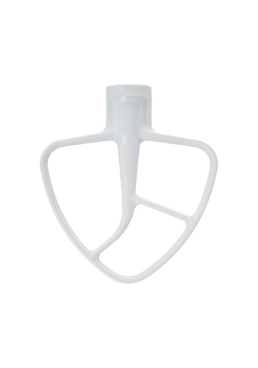 Yasammerkezi K45b Kaplamalı Düz Çırpıcı, Beyaz 4.5qt Kürek, Düz Çırpıcı. Ahşap