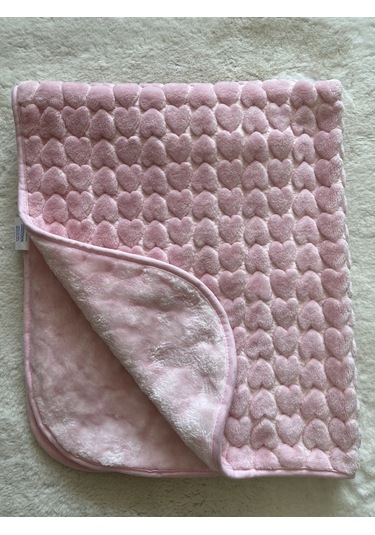 Kalpli Kışlık Golden Battaniye 100 120 Cm Pembe