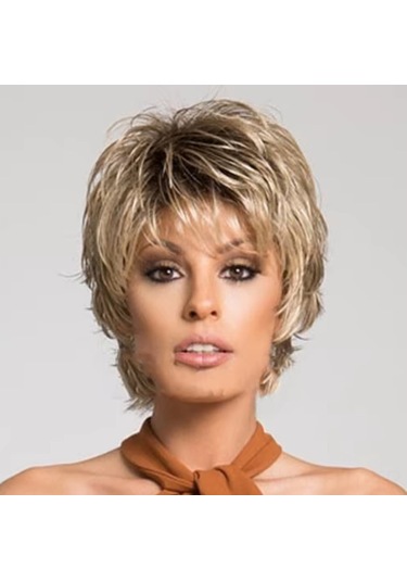 Hangfox Kadınlar İçin Kısa Saçlı Saç Takımı - Çeşitli Renk Seçenekleriyle Esnek Stiller, Yumuşak Malzeme, Tüm Cilt Tonlarına Uygun