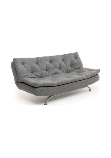 Pafu Rivo Üçlü Yataklı Koltuk - Keten Açık Gri Açık Gri