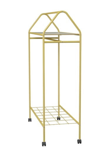 Metallica Concept Tekerlekli Home Hanger Askılık Ayaklı Askılık Gold Sarı