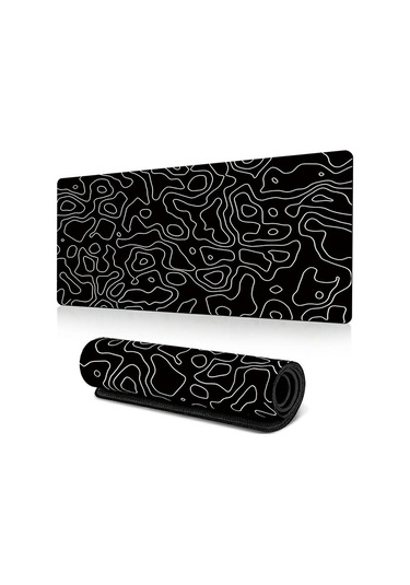 Cbtx 300 X 600 X 3mm Soyut Desenli Kauçuk Mouse Pad Kaymaz Büyük Mouse Mat - Stil R