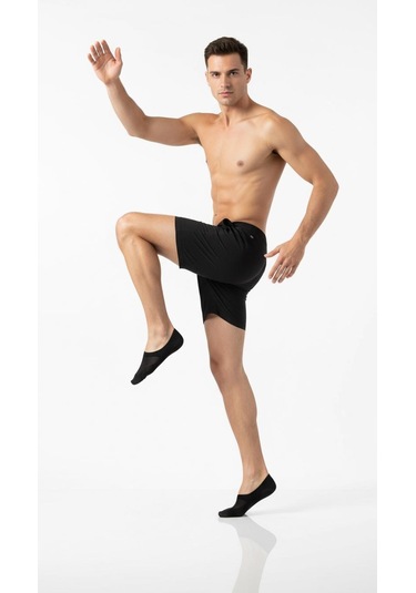 Erkek Görünmez Çorap Kaydırmaz Topuk Silikonlu, Terletmeyen Babet Çorap Çok Renkli