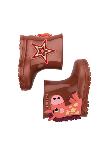 Mini Melissa Welly Wonderland Kız Çocuk Yağmur Çizmesi Brown