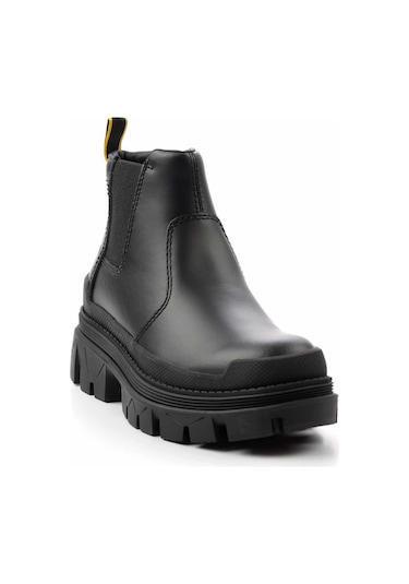 Black Leather Kadın Bot & Bootie Cat0111121503 Black