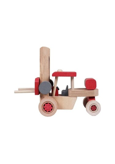 Ahşap Forklift - Kırmızı