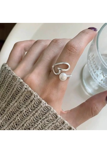 Kadınlar İçin Özel Olarak Tasarlanmış Benzersiz Düz Bantlı Yüzük No.35 Çok Renkli