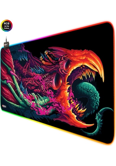 Digipod Rgb Gaming Mousepad Oyuncu Mouse Pad 90X40 Xxl Büyük Oyun