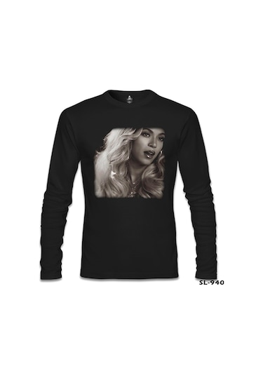 Beyonce - Star Siyah Erkek Sweatshirt