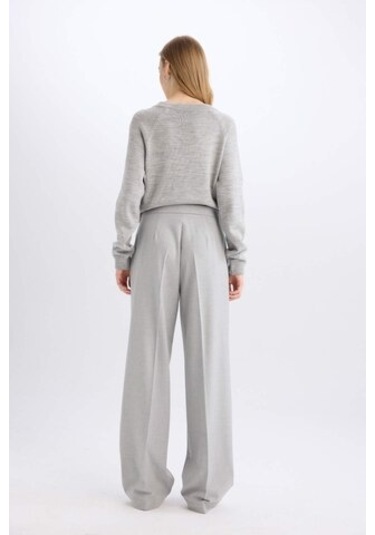 DeFacto Standart Boy Kumaş Palazzo Pantolon Wide Leg Geniş Bol Paça Basic Düz Yüksek Bel C6402AX25SPGR28 DeFacto Standart Boy Kumaş Palazzo Pantolon Wide Leg Geniş Bol Paça Basic Düz Yüksek Bel C6402AX25SPGR28
