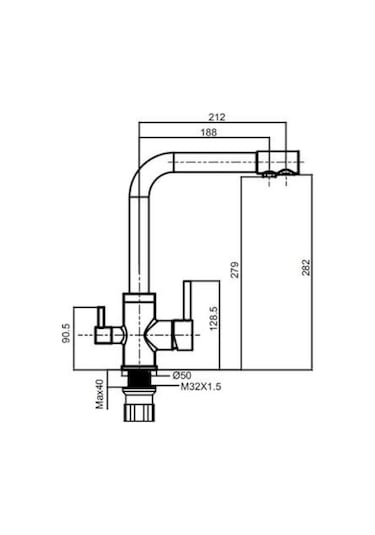 Creavit DW8700 Su Arıtma Çıkışlı Mutfak Eviye Batarya Armatürü