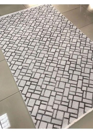 Padişah Halı Sümela 64251 096 Serisi Akrilik Salon Oturma Yatak Odası Halısı Gri