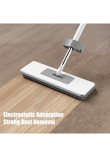 Yaleker Ev İçin El Yıkamadan Otomatik Sıvama, Islak-kuru Kullanim Desteği, Seramik Zeminler İçin Tablet Mop, 2 Adet Mop Bezi 1 Adet Önceden Monte