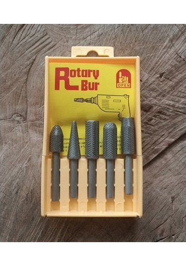 Rotary Demir Törpü Seti Metal Törpüleme Ucu 5 Parça