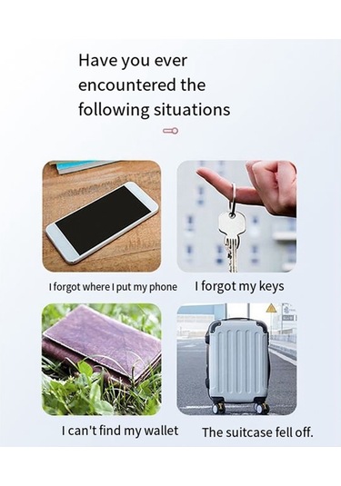 Anjiexun Paket Mini Gps İzleyici Bluetooth 5.0 Kayıp Önleyici Cihaz A