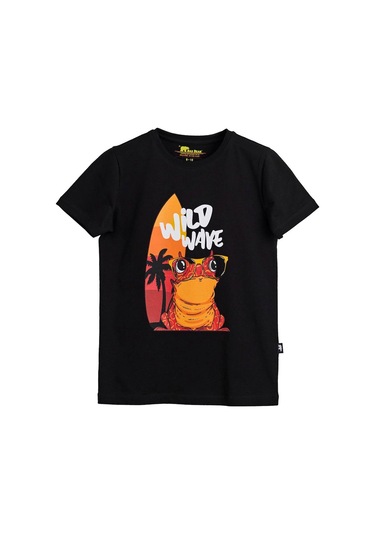 Bad Bear Wave Çocuk Tişört 24.06.07.002-c01 SIYAH