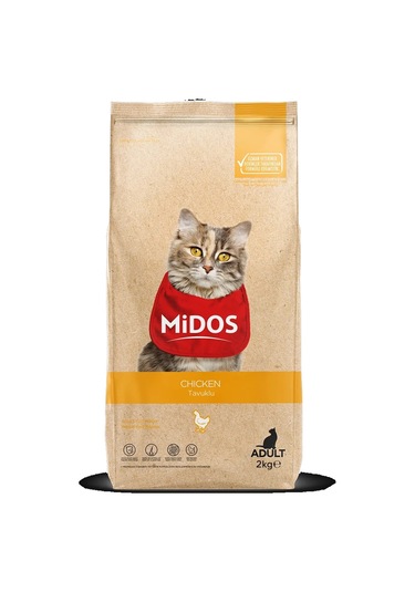 Midos Tavuklu Yetişkin Kedi Maması 2kg