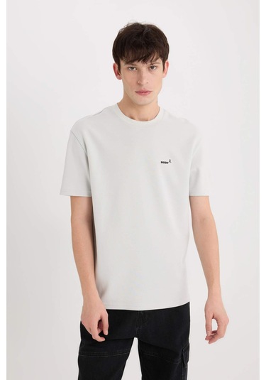 DeFacto Regular Fit Bisiklet Yaka Ütü Gerektirmeyen Nefes Alabilen Baskılı Kısa Kollu Ağır Kumaş Tişört D5514AX25SPGR503 DeFacto Regular Fit Bisiklet Yaka Ütü Gerektirmeyen Nefes Alabilen Baskılı Kısa Kollu Ağır Kumaş Tişört D5514AX25SPGR503