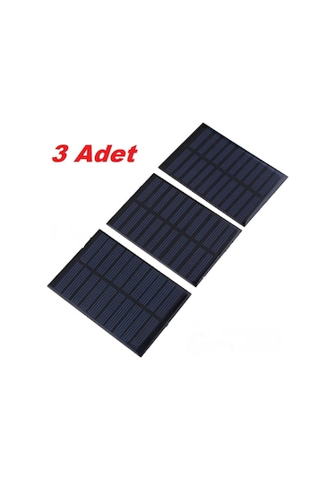 3 Ad. Güneş Enerjisi Paneli Solar Panel 6 V -1 W Arduino Güneş Pili