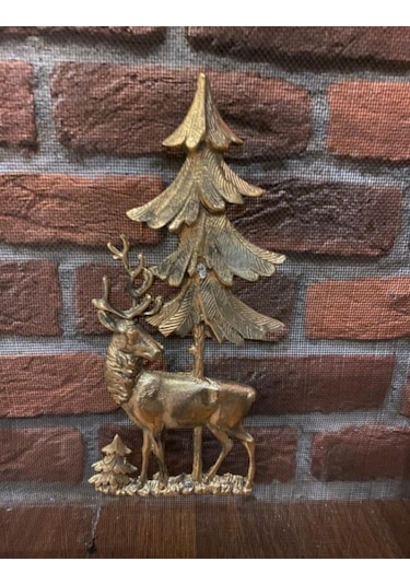 Geyik Desenli Şömine Siperlik . Şömine Aksesuarları