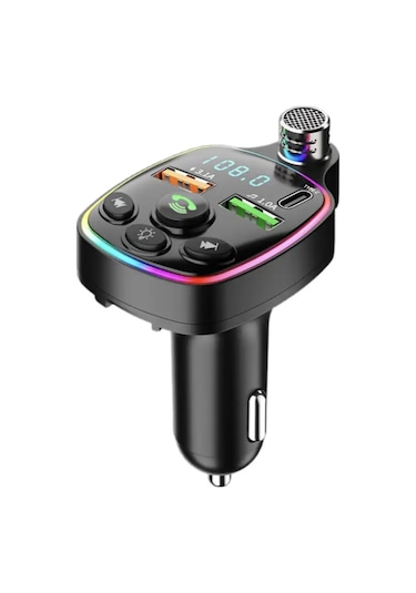 Bluetooth 5.0 Fm Transmitter Çift Usb 3.1a Pd Hızlı Şarj
