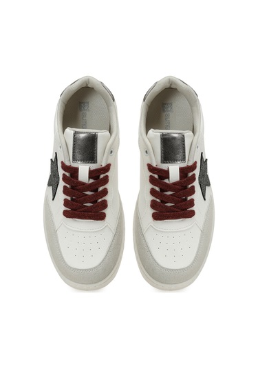 Butigo 25k-2077 5pr Beyaz Kadın Sneaker 000000000102042826 Beyaz-gumus