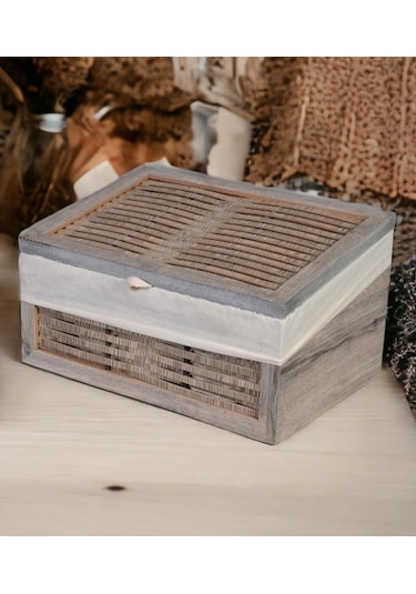 Ahşap Ekmeklik Yıkanabilir Bezli Rustik