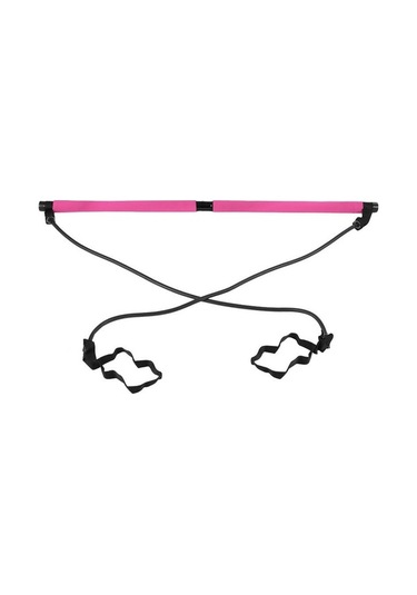 Ganzhoushop Suntek Pilates Pembe Fitness Çubuğu Bölüm Bar 2 Li Set Pembe