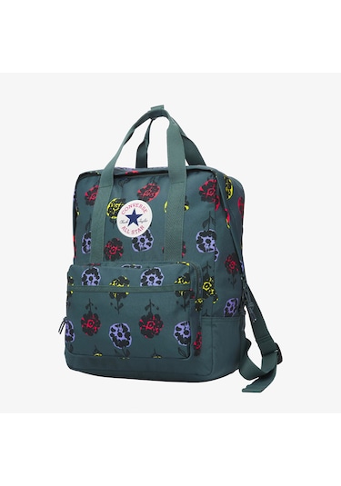 Converse Classic Unisex Çiçek Desenli Yeşil Sırt Çantası 10027426 Yeşil