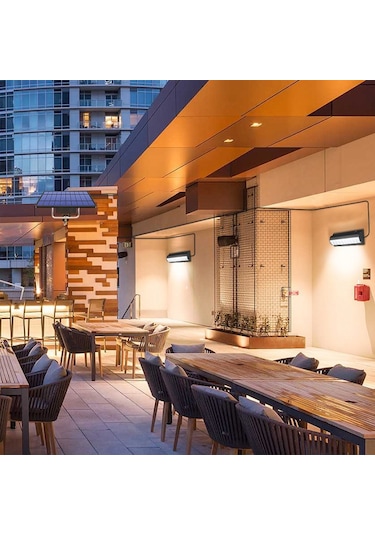 Sones Çekmeli Anahtar 2'si 1 Arada Güneş Enerjili Işık 60 Led'li Manzara Avlu Duvar Lambası, Işık Rengi: Beyaz Işık Siyah Kabuk