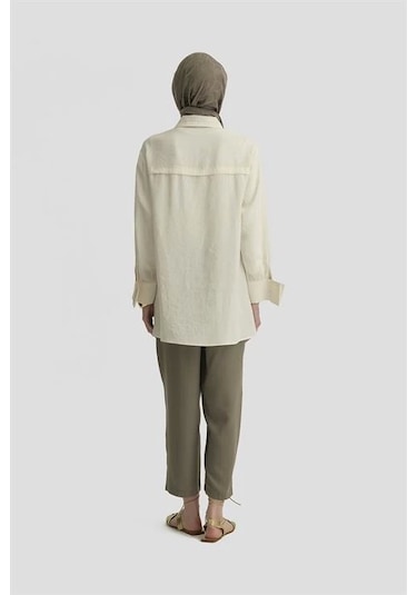 Armine Çift Pileli Pantolon 25y2816 Haki Haki