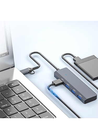ALLY ADS-305D 4in1 USB-Type-C to 4X USB3.0 HUB Çoğaltıcı Çeviric