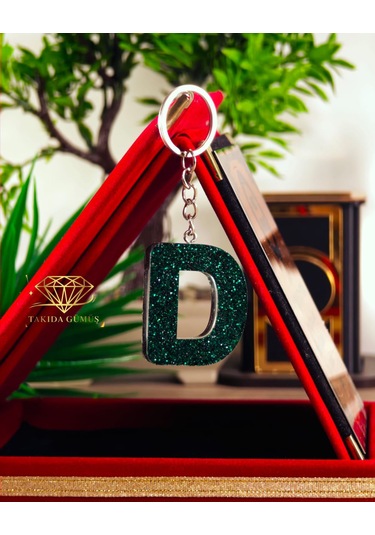 Anahtarlık Harfli Model Kişiye Özel Modeller Açık Gri